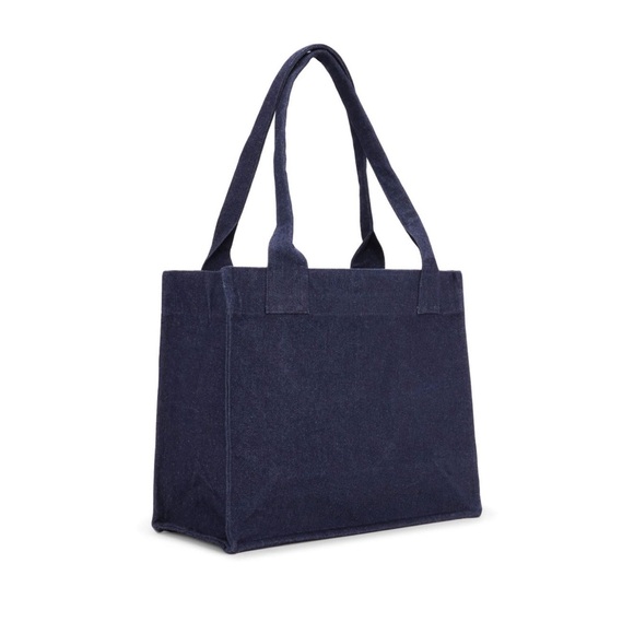 NWT GANNI Denim Tote Bag - Picture 2 of 2